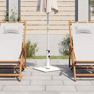 Accoudoirs réglables moyens avec base en acier blanc pour parasols et supports de terrasse - Product Image 3