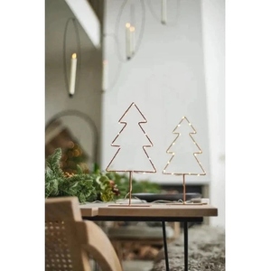 Elegant design Metal Christmas tree with <b>lights</b> tabletop Christmas decor <b>led</b> lit <b>wire</b> tree modern holiday centerpiece - Product Image 2