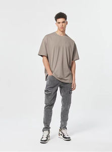 Nouveau design décontracté, t-shirts pour hommes à manches courtes, coupe ample, col rond, uni, écologique, séchage rapide, coton biologique - Product Image 6