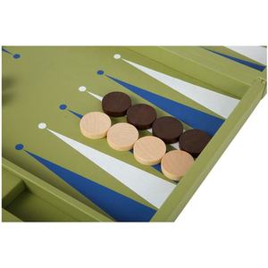 Handmade Woven Pattern Leather Eco-Friendly Durable <b>Backgammon</b> Board Game <b>Set</b> Luxury Large Folding Attache Case Precision Dice - Product Image 5