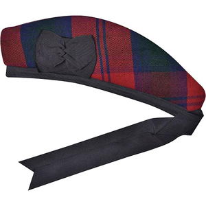 Gorro Glengarry, Sombrero Tradicional Escocés, 100% Lana Acrílica, Diseño Tartán, Inglaterra, Cuatro Estaciones, Gorro Glengarry a Cuadros - Product Image 1