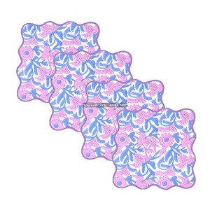 Serviette en coton pur à bord festonné imprimée sur mesure, idéale pour les fêtes, personnalisable, carrée, avec broderie festonnée, motifs floraux indiens assortis - Product Image 1