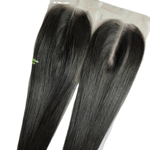 Vietnamese Indian Hair Straight Remy Human Extensions Full Size Lace Closure Frontal All Colors <b>Body</b> <b>Wave</b> Super Double Drawn - Product Image 1