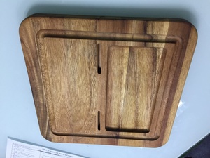 Modern Sourcing Teak Wood Cutting Board with Classical Handle Elegant Counter Top <b>Butcher</b> Kitchen Block Serving Board - Product Image 4