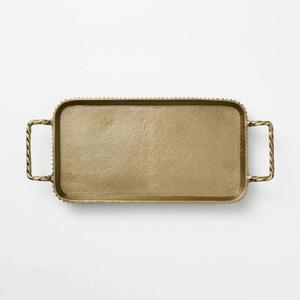 Antique Luxury <b>Tray</b> With Handles Wedding Parties Table Decor Metal <b>Trays</b> Decorative Food Serving <b>Tray</b> Metal Crafts For Decor - Product Image 1
