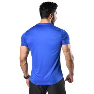 Camiseta Deportiva de Manga Corta para Hombre, Cuello Redondo, Color Azul Rey, Corte Ajustado, Ligera, para Gimnasio, Entrenamiento, Deportes Activos - Product Image 6