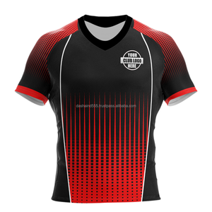 Maillot de rugby pour homme à manches courtes en tissu épais de qualité supérieure, personnalisable, vente en gros, uniforme de rugby vierge, fabricant OEM en gros - Product Image 2