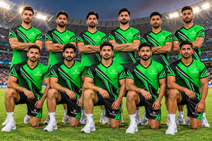 Conjunto de Uniforme Deportivo Sublimado para Hombre, Cuello en V, Manga Corta, Transpirable, Uniforme de Rugby Verde y Negro, Personalizado con Logotipo de Marca y Patrocinador del Equipo - Product Image 5