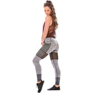 Women's Sports Customized Design Spandex/Polyester Four-Way Stretch Anti-Bacterial Drawstring Yoga <b>Leggings</b> Tights Workout - Product Image 3