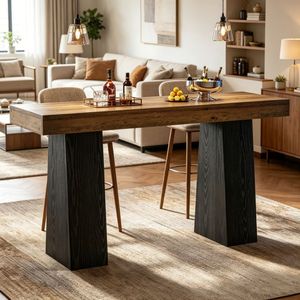 Mesa de Bar Moderna de Madera y Vidrio, Resistente, para Hoteles, Eventos, Bodas y Más - Product Image 5