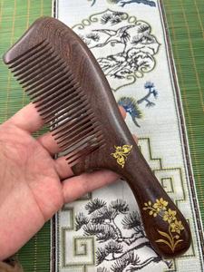 Peigne en bois de haute qualité avec manche, finition lisse, pour la croissance des cheveux et le lissage de la barbe, idéal pour offrir, prix de gros - Product Image 5