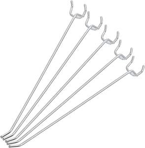 Supermarket Single Display Zinc Plated Steel Hanging Hooks Durable Light Duty Retail Shop Tools Accessories <b>Peg</b> Board - Product Image 1
