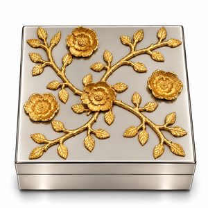 Boîte à chocolat en bois de luxe avec rayures blanches et verre pour mariages, événements et cadeaux haut de gamme, tailles et couleurs personnalisées disponibles ici - Product Image 6