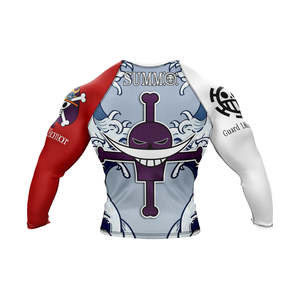 Men's <b>Long</b> <b>Sleeve</b> Rash Guard Compression Shirt Breathable Quick-Dry UPF50+ Anti-Bacterial for BJJ MMA Grappling No Gi - Product Image 2