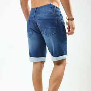 Pantalones Cortos de Mezclilla Personalizados de Alta Calidad con Botones y Estampado Personalizado, Estilo Urbano, MOQ Bajo - Product Image 2