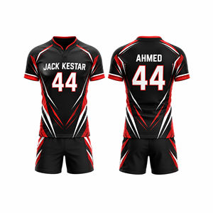 Ensemble d'uniformes de rugby de haute qualité avec options de design personnalisées, vêtements d'équipe sublimés pour les clubs, les écoles et les tournois - Product Image 1