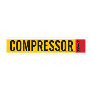 Compresor Brady Ammonia IIAR Pipe Marker para Sistemas de Refrigeración Industrial - Product Image 2