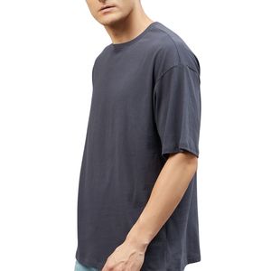 Camiseta de Algodón de Alta Calidad para Hombre, Corte Regular, Transpirable, Ecológica, Estilo Urbano, Color Sólido, Impresión Personalizada, Fábrica OEM - Product Image 6