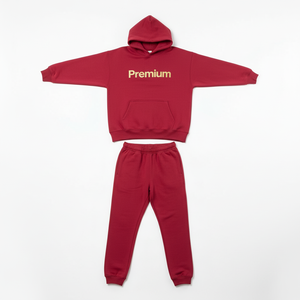 Custom Streetwear Tracksuit Manufacturer 100% Cotton Hoodie Sweatpants <b>Set</b> OEM ODM - Product Image 1