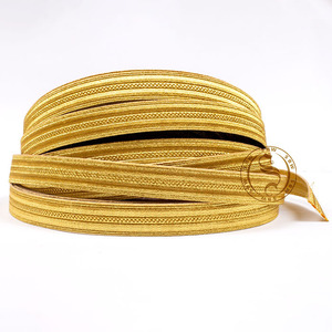 Tresse uniforme pour tenue de régiment, dentelle tressée en fil de soie doré, à vendre, tresses dorées pour uniforme de mode - Product Image 6