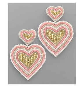 Boucles d'oreilles pendantes élégantes brodées, faites à la main, avec des perles Miyuki et des pompons tressés, pour femmes, bijoux par MD HANDICRAFTS - Product Image 4