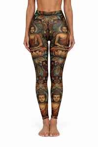 Leggings de Yoga Transpirables con Cintura Elástica Alta, 100% Algodón, Ropa Deportiva para Mujer de Pakistán - Product Image 5