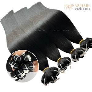Extensiones de Cabello Humano Natural Vietnamita Virgen de Primera Calidad, Liso, Negro, de hasta 100 cm - 40 Pulgadas, Muestra Gratis Disponible - Product Image 3