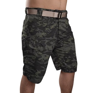 Pantalones Cortos Cargo Casuales para Hombre OEM, Cintura Media, Tela de Forro Polar de Poliéster, Resistentes al Viento e Impermeables, Largura hasta la Rodilla, Corte Holgado, con Bolsillos - Product Image 5