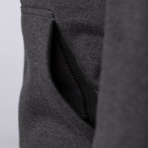 2026/27 arrival Unisex Oversized Hooded Sweatshirt Solid <b>Black</b> French Terry Casual Autumn Hoodie Pocket Design Regular Sleeve - Product Image 6