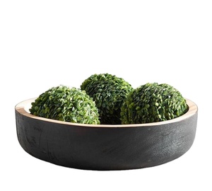 Dernière table à manger écologique avec crabe couvercle en métal poli clair argenté personnalisé bol à légumes en bois populaire vaisselle - Product Image 3