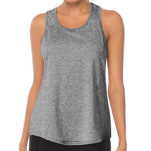 Camiseta sin Mangas Deportiva para Mujer, Talla Grande, Lisa, Informal, de Verano, Transpirable, de Secado Rápido, Tejido de Alta Calidad, Servicio OEM ODM - Product Image 1