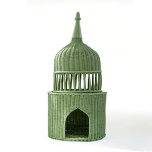 Versatile Handcrafted Wicker <b>Gift</b> Tray for Eid Mubarak Celebrations Beautiful Natural Rattan Ramadan <b>Basket</b> - Product Image 1