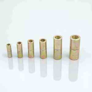 Bisagras de barril de 5 pulgadas (30 mm) de acero pulido, contemporáneas, ajustables 180 grados, componente de herraje para alineación de estructura de puerta - Product Image 3