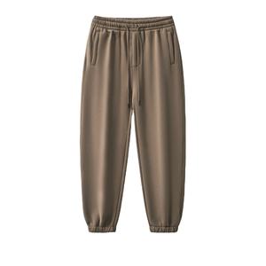 Men's <b>Brown</b> Sweatpants Elastic Waist Drawstring Casual <b>Joggers</b> Midweight Knitted Autumn Wear - Product Image 1