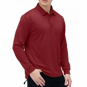 Camisas Polo Lisas al por Mayor, Camisas Polo con Logotipo Personalizado, Camisas Polo Unisex Ligeras de Manga Larga - Product Image 6