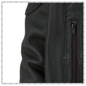 Veste en cuir noir véritable de haute qualité pour hommes coupe-vent pur moto motard avec grande taille pour l'hiver en gros avec quantité minimale de commande bas - Product Image 6