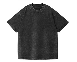 Camiseta RICHMYZ Boxy de Algodón 100% de Lujo con Lavado Ácido, Tallas Grandes, Estilo Vintage Ajustado para Hombre - Product Image 1