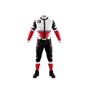 Uniforme de Béisbol Personalizado al por Mayor, Conjunto de Camiseta y Pantalones de Béisbol Sublimados, Ropa Deportiva Transpirable para Equipos, Fabricante - Product Image 5
