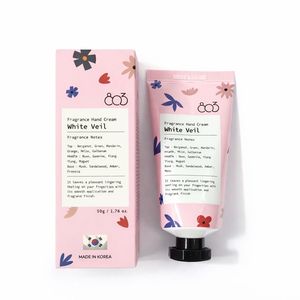 Crème pour les mains hydratante à l'acide hyaluronique, parfum boisé, pour adultes, tous types de peau, hyaluronique, fraîcheur aromatique, absorption rapide, OEM coréen - Product Image 1