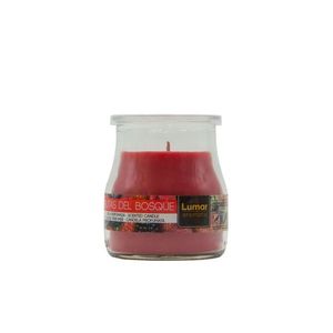 Candela Profumata al Mirtillo Rosso 100g in Barattolo di Vetro per Decorazione Casa - Product Image 1