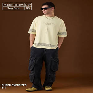 Camiseta de Gimnasio Extra Grande de 230g, 100% Algodón, Hombros Caídos, Camisetas Personalizadas Holgadas para Hombre, Camisetas Estampadas de Talla Grande para Hombre - Product Image 2