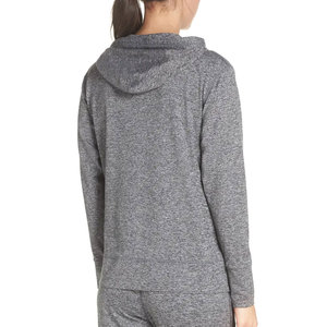 Custom Wholesale Heather Grey Zip Up Hoodie Men Women Full Zip Sweatshirt Casual Sportswear Athleisure Hooded <b>Jacket</b> Outerwear - Product Image 5