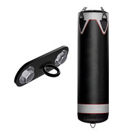 Ensemble de sacs de frappe robustes avec support de plafond et chaîne pour l'entraînement de boxe des adultes