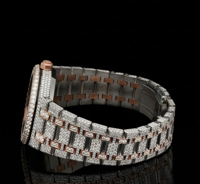 Montres pour hommes de luxe en acier inoxydable, édition limitée, haut de gamme, entièrement serties de moissanite et de diamants, analogiques