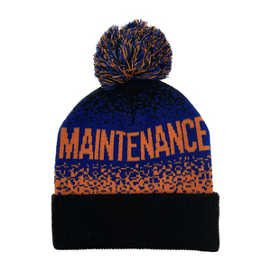 Bonnet d'hiver en tricot jacquard 100 % acrylique de haute qualité avec logo brodé personnalisé, vente en gros, pompon, personnage, plage - Product Image 3