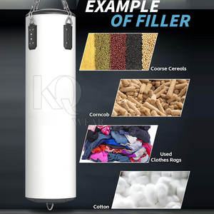 Sac de frappe d'entraînement High Pro pour la boxe et le fitness à domicile, doté d'un rembourrage résistant aux chocs, d'un design sécurisé et d'un revêtement en cuir - Product Image 5