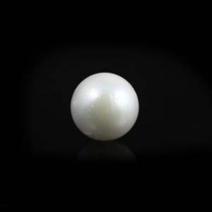 Perle de culture d'eau douce blanche de 8 mm, qualité AA, 9,65 carats, pour bijoux fins - Product Image 1