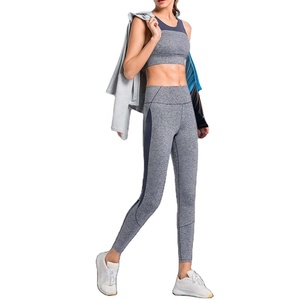ขายส่งเหงื่อ-Wicking 4 ชิ้นชุดสูทชุดออกกําลังกายสําหรับสตรีฟิตเนสและโยคะสวม Activewear ชุดโยคะ - Product Image 1