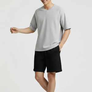 Shorts de sport en molleton de coton de haute qualité, personnalisables avec logo, pour hommes, vente en gros, 100% coton épais - Product Image 5