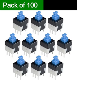 Interruptor de botón autoblocante de 6 pines, mini interruptor de botón pulsador con bloqueo para dispositivos electrónicos, panel de control, interruptor de encendido/apagado. - Product Image 2